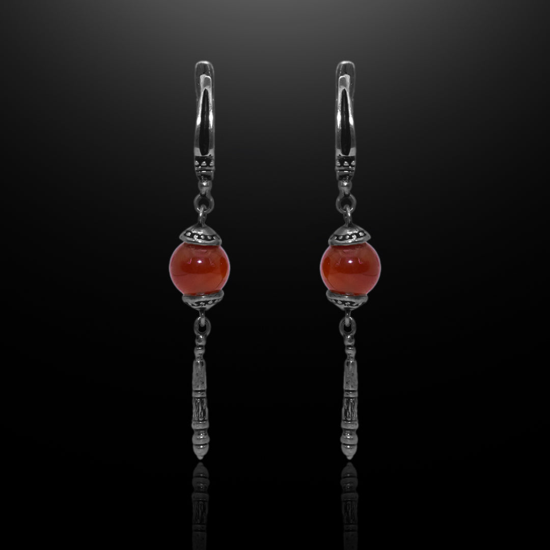 Silver Earrings - Dragon's Flame