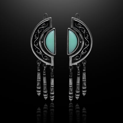 Silver Earrings - Lunar Reflections