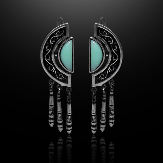 Silver Earrings - Lunar Reflections