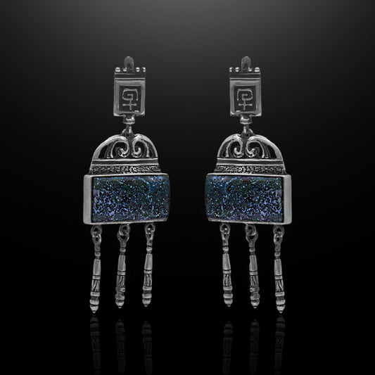Silver Earrings - Celestial Drops