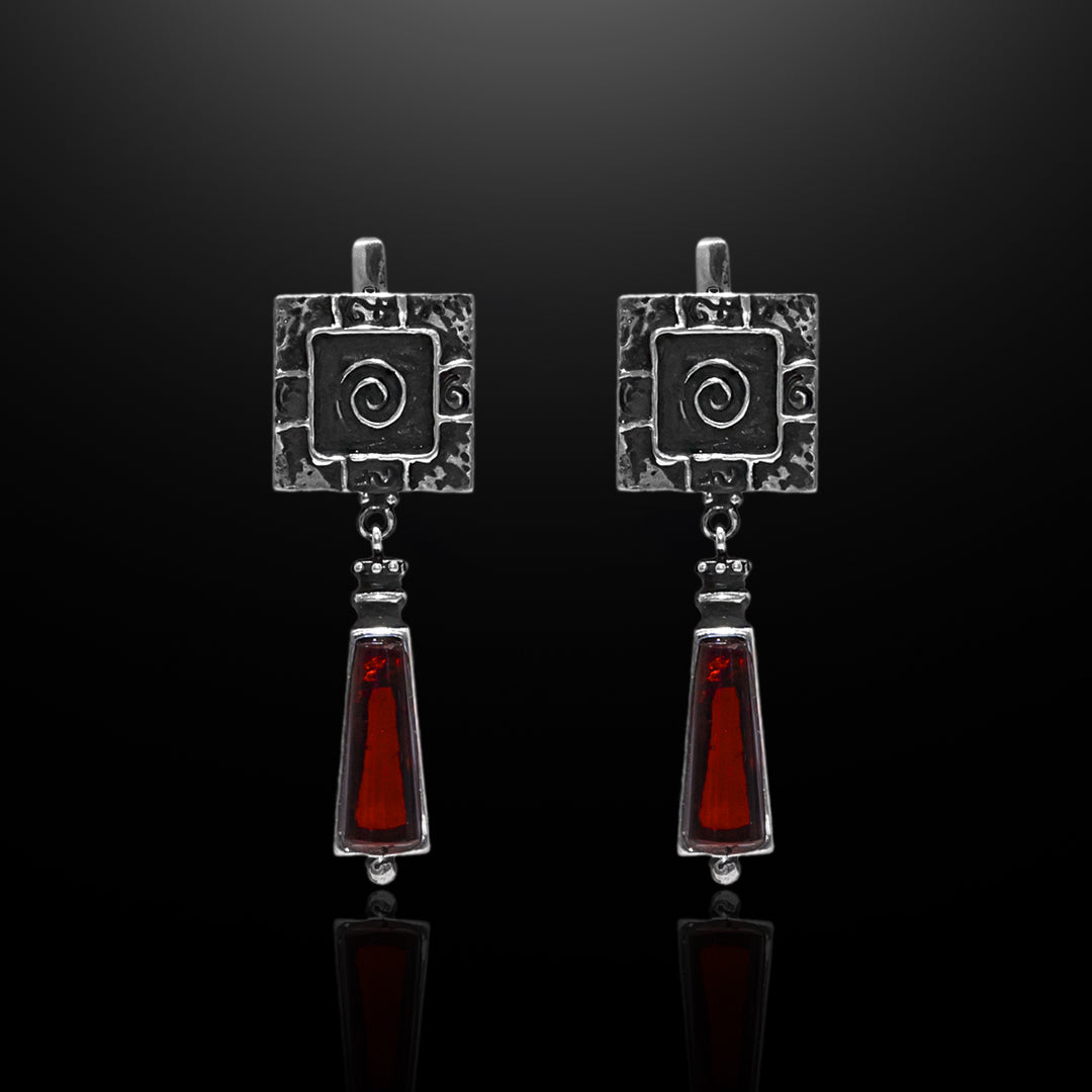 Silver Earrings - Ancient Spirals