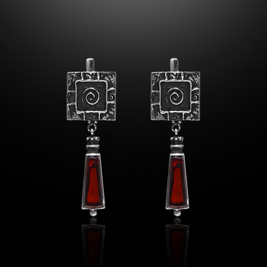 Silver Earrings - Ancient Spirals