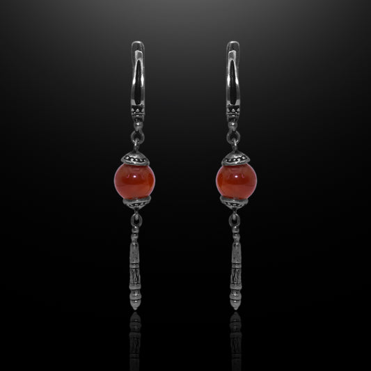 Silver Earrings - Dragon's Flame