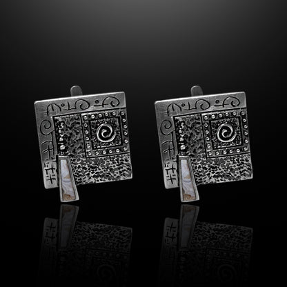 Silver Earrings - Mystic Squares