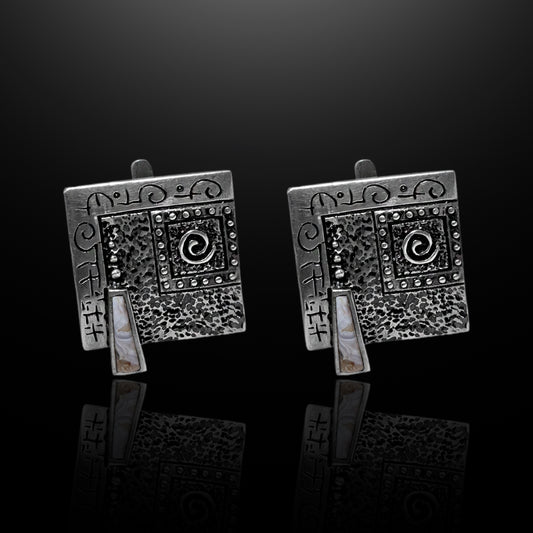 Silver Earrings - Mystic Squares