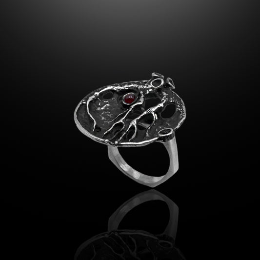 Silver Ring - Vein of Life
