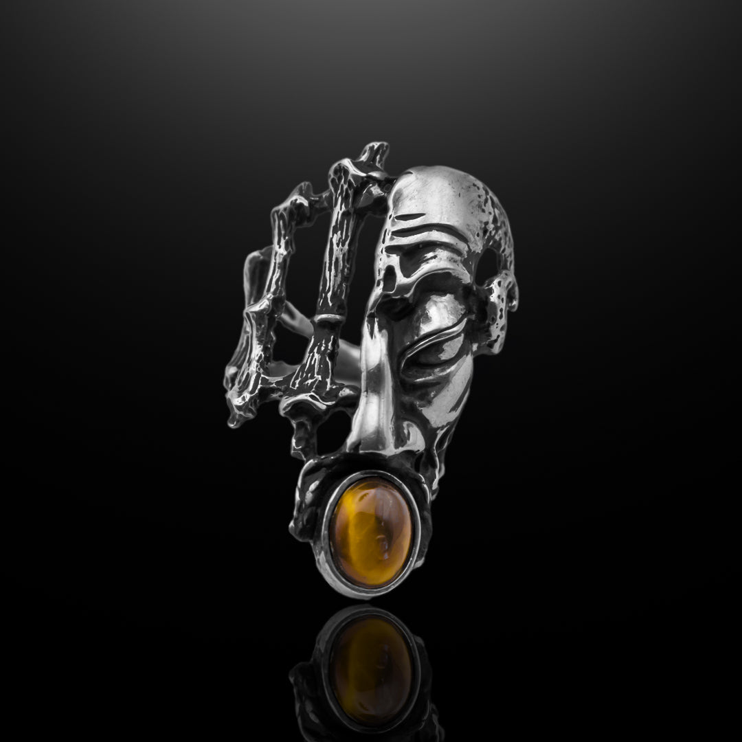 Silver Ring - Horns of the Watcher