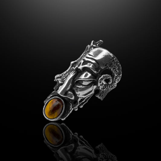 Silver Ring - Horns of the Watcher
