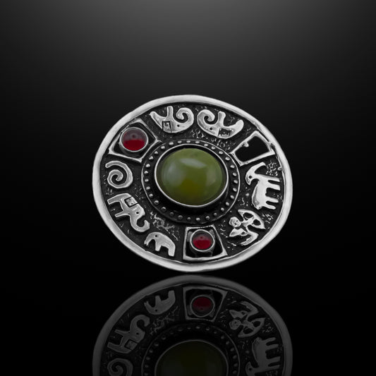 Silver Ring - Runic Circle